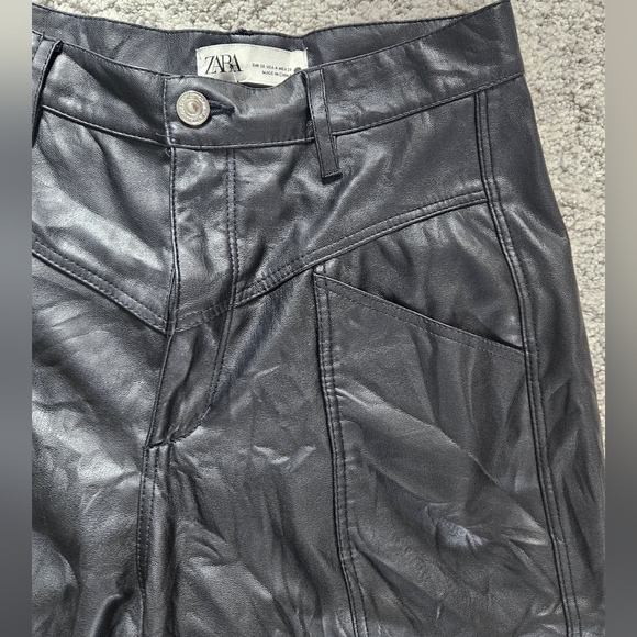 ZARA PU LEATHER Pants - Picture 10 of 15